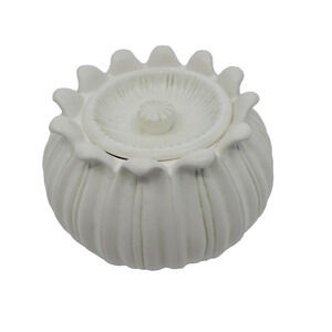 RARE Bergschrund Porcelain Dish w/ Cup Lid 2 Piece Set 2000 Seattle White